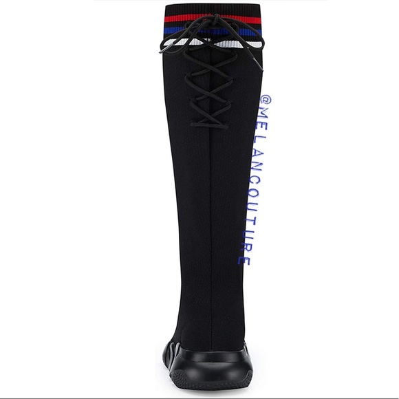 Socks Boots Breathable Knit Slip On Sneakers - Picture 4 of 7